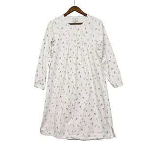Petite Plume Women's Nightgown Dress Apres Ski Beatrice Flannel Long Sleeve Cozy